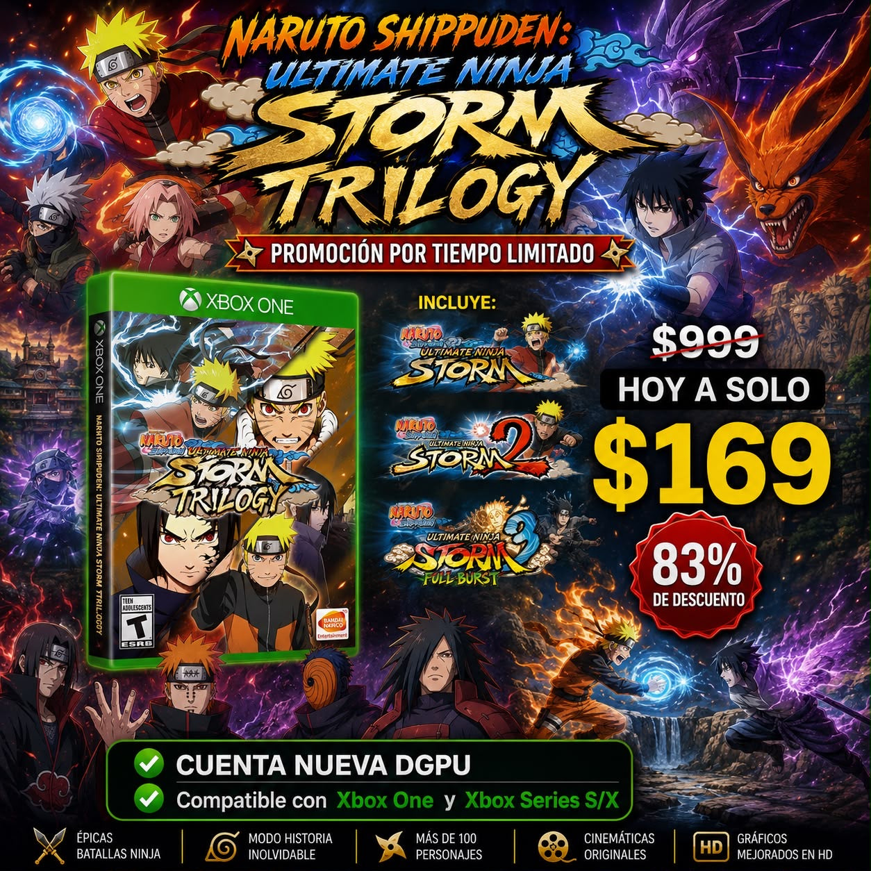 Naruto Storm Trilogy Cuenta🔥