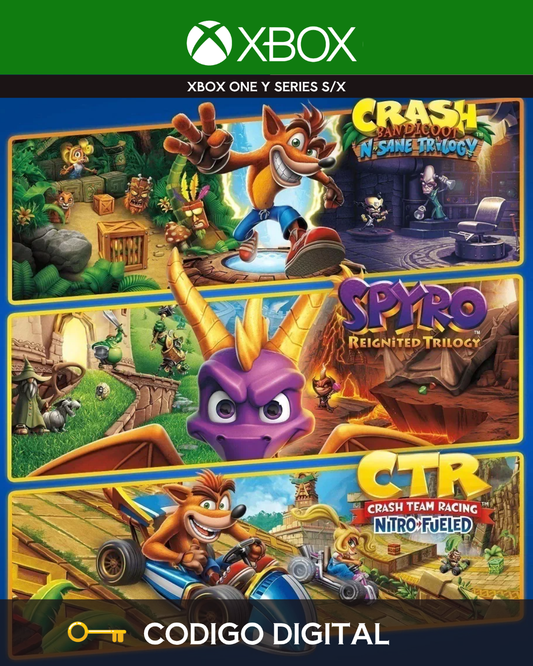 Crash Trilogy + Spyro + CTR
