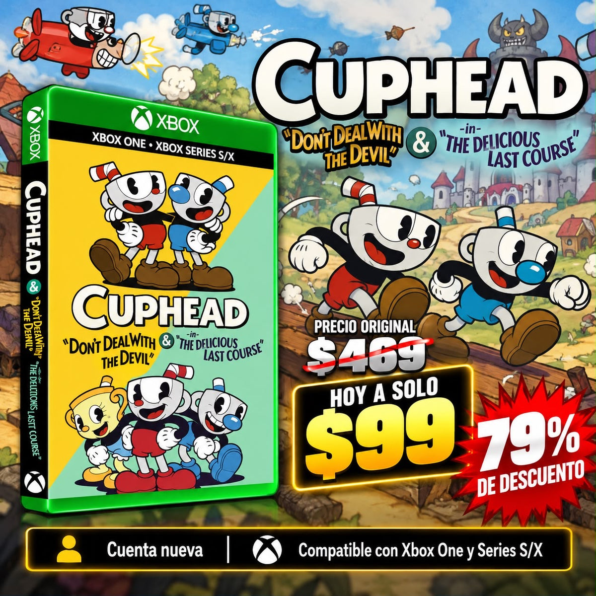 Cuphead + DLC Cuenta🔥